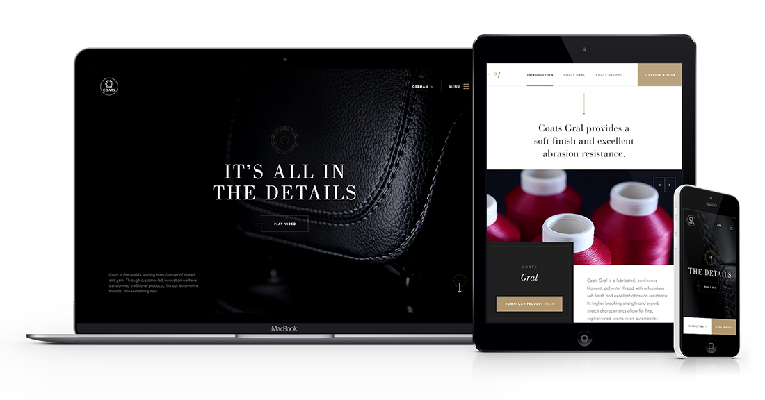 Coats Responsive Microsite